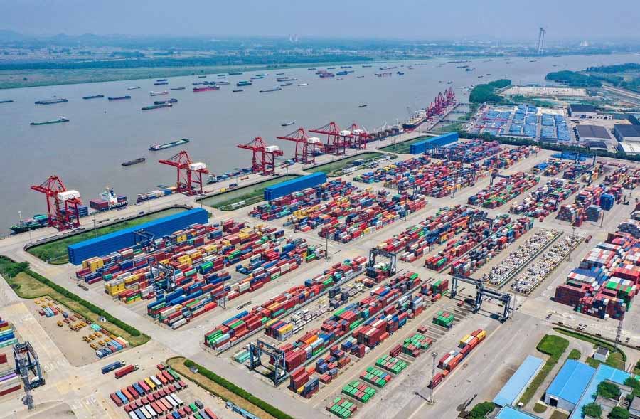 Nanjing Port is a typical inland port