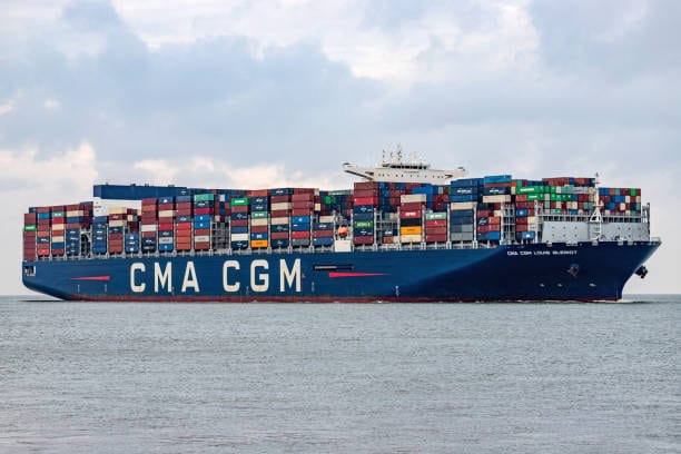 CMA CGM container ship illustrating TEU measurement in ocean freight
