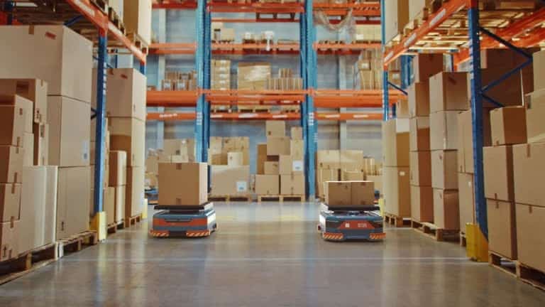 Robotic systems handling imported French goods
