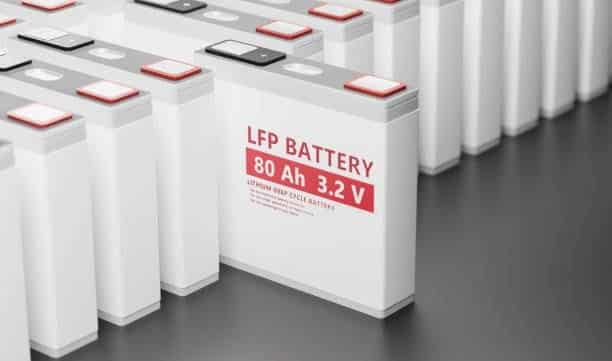 Lithium iron phosphate (LFP) battery cells for shipping