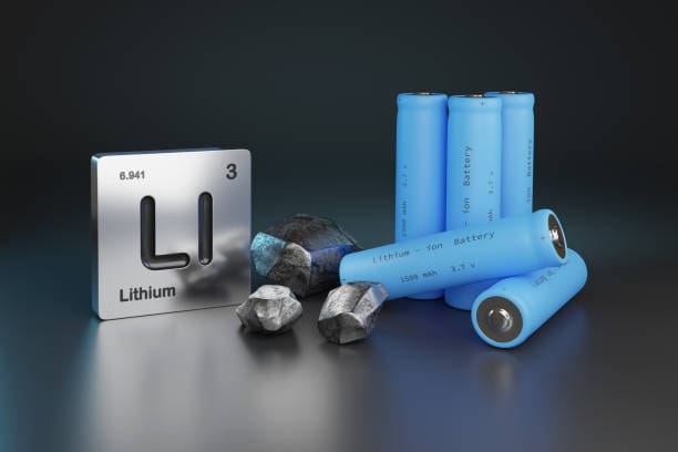 Lithium raw materials and battery cells for shipping preparation