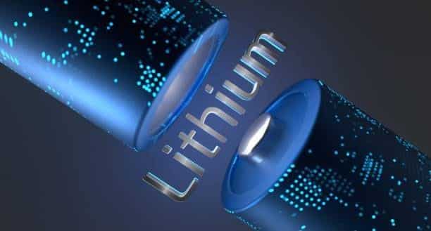 Lithium-ion battery concept showing advanced energy storage