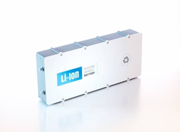 Lithium-ion battery unit for electric vehicle shipping and recycling