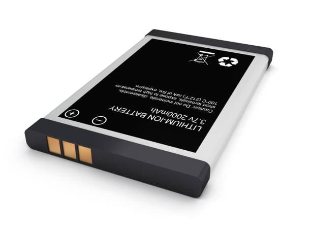Small 3.7V lithium-ion battery ready for shipping